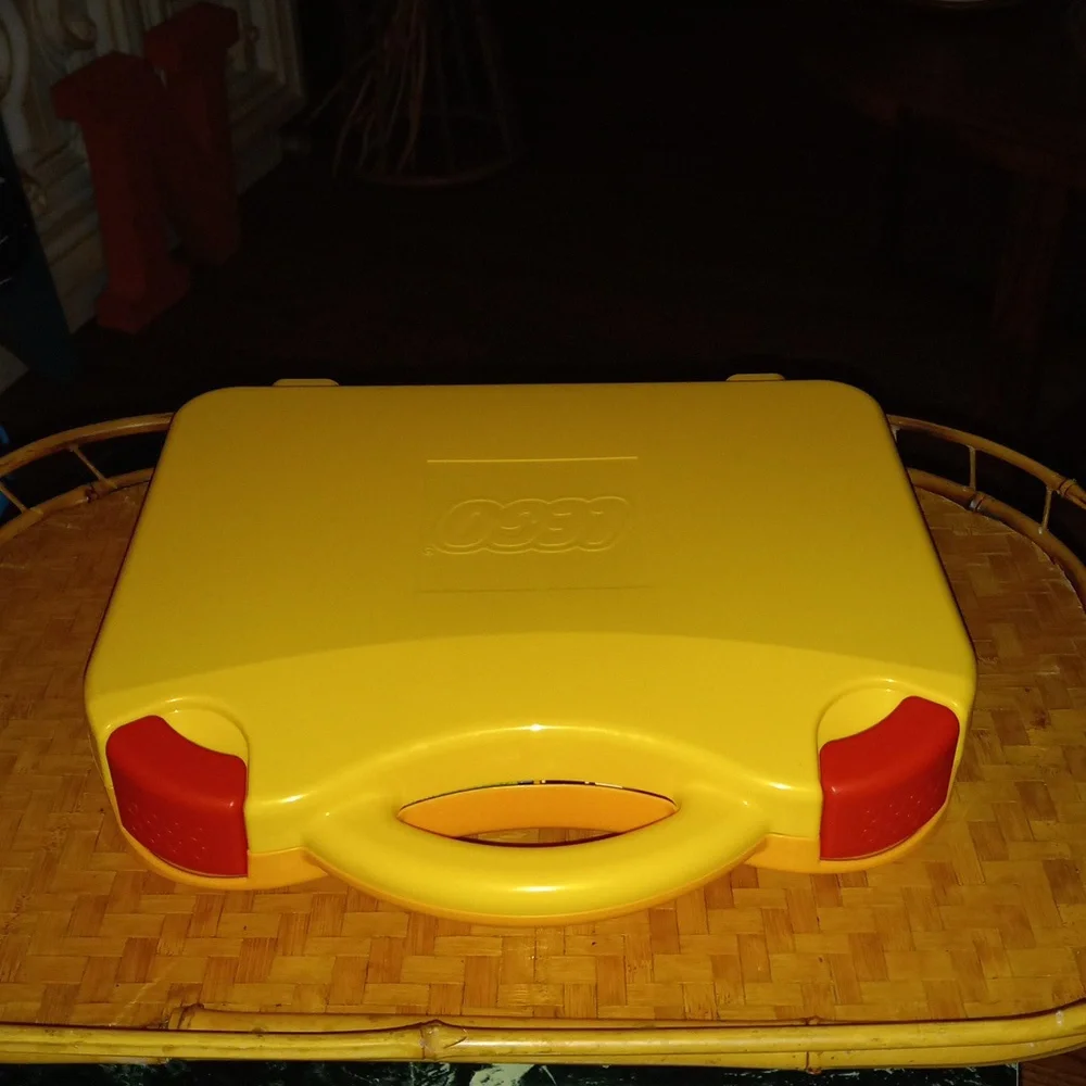 Lego Yellow Carrying Storage Case with an Assortment of 300+ Legos